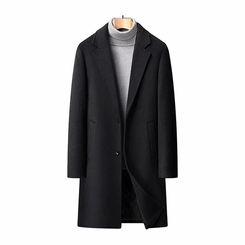Notch Lapel Wool Coat factory